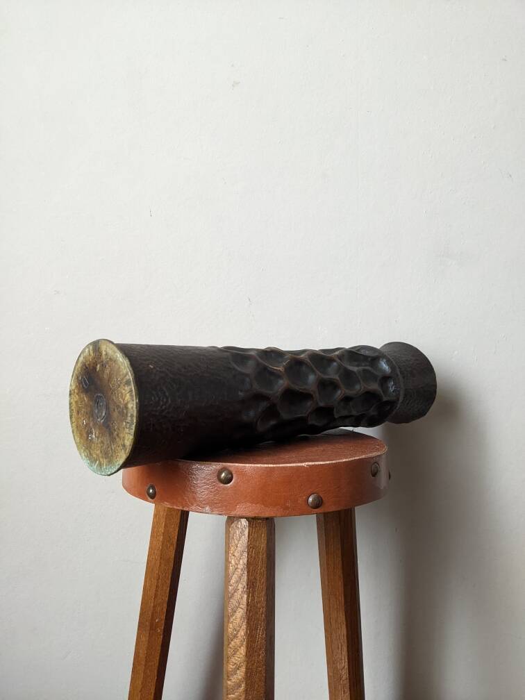 Trench art shell vase 1920 for dried flowers