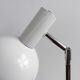 Reversible white metal and chrome table lamp, 1960's