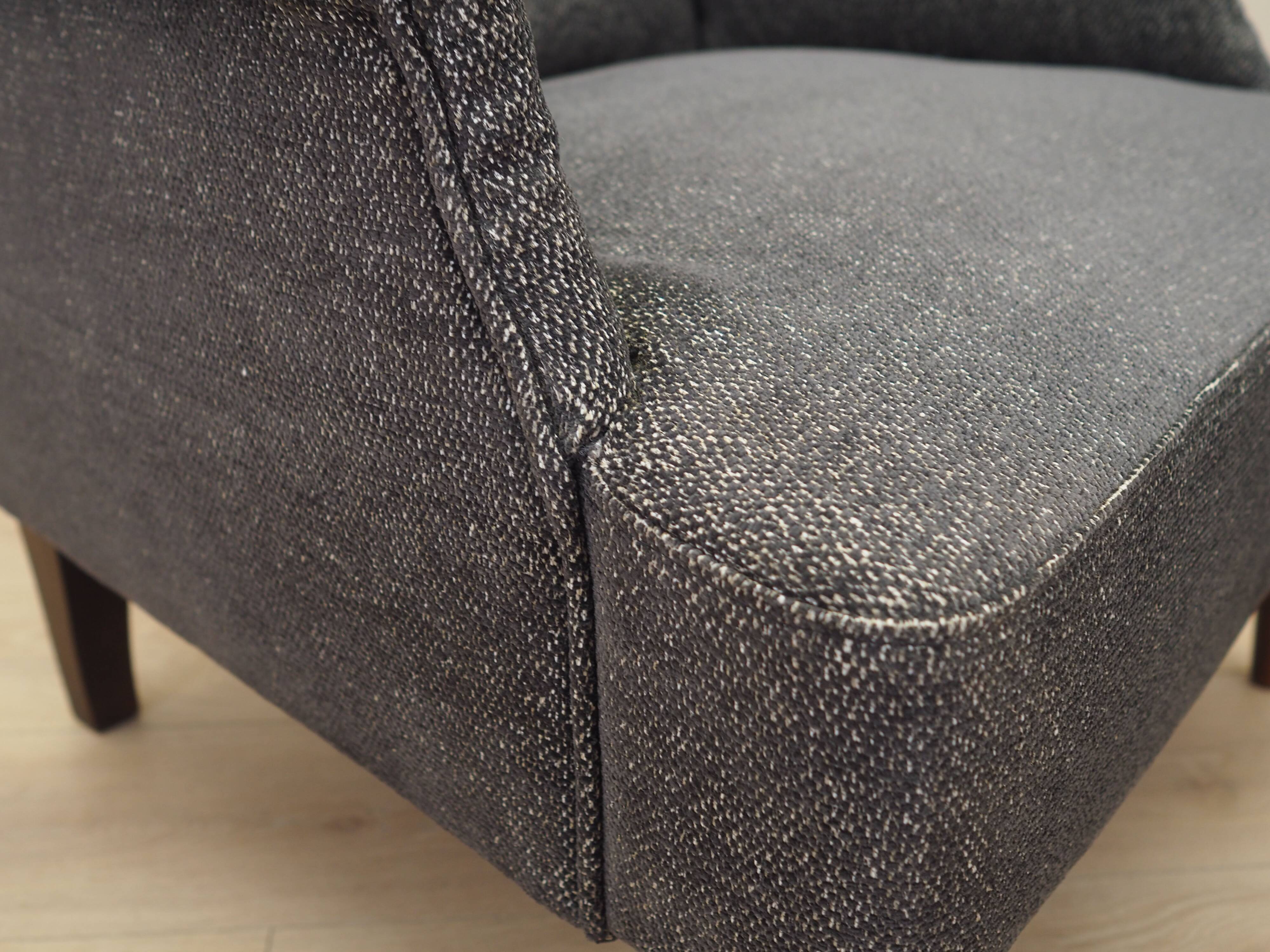 Grey armchair, Italian design, 1970s, production: Italy
