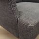 Grey armchair, Italian design, 1970s, production: Italy