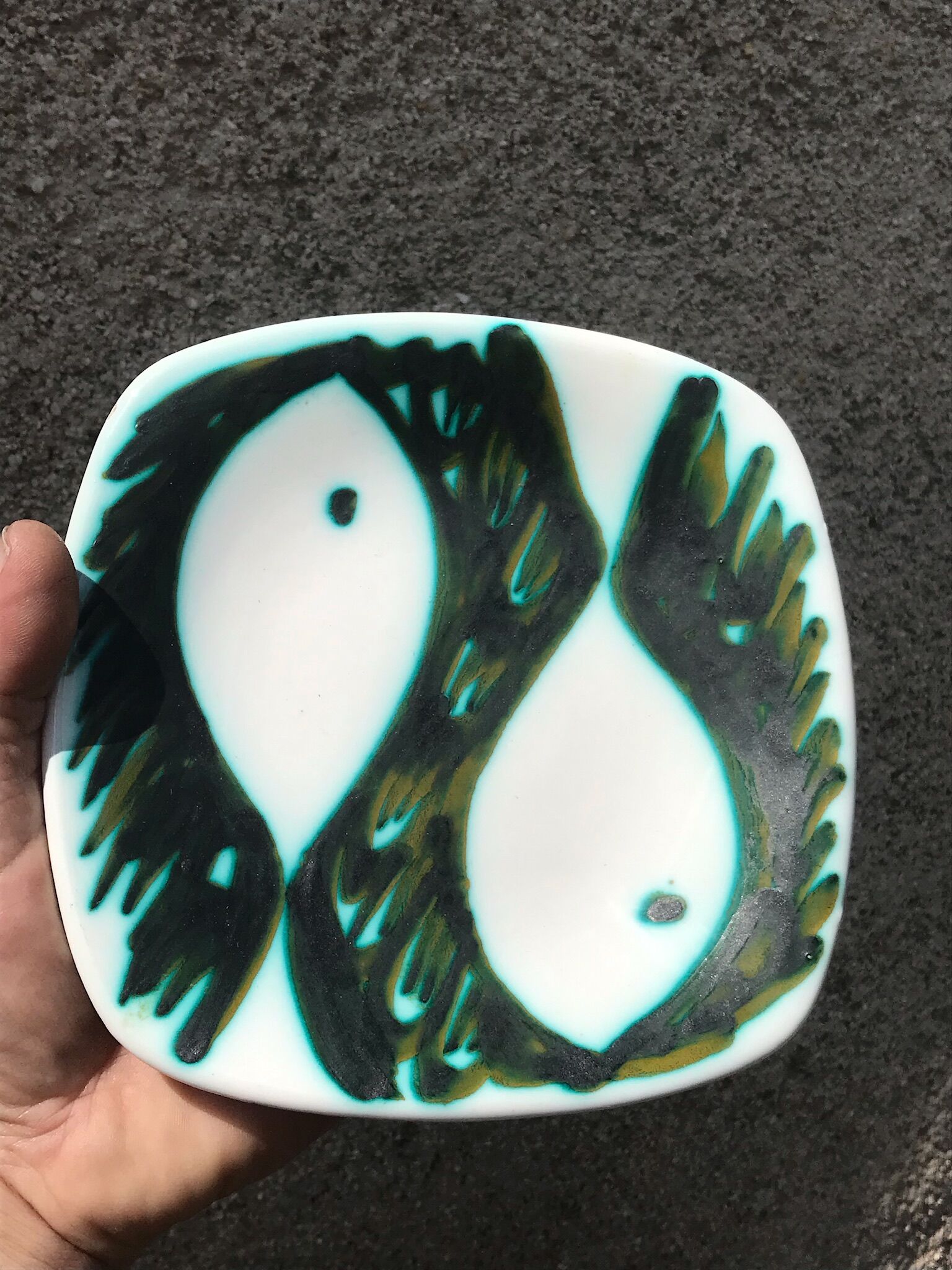 Ceramic cup Italy vintage design tasca Annees 60