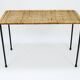 Long side table by Carl Aubock, flower bench, rattan, wicker, Austria, 1950s