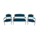 Ensemble salon banquette et 2 fauteuils style louis XVI