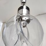 Murano Glass and Varnished Metal Pendant by Toni Zuccheri for Venini, Italy