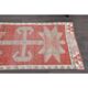 1970s Turkish Oushak Handmade Wool Cotton Red Runner Rug 90x304