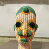 African beaded head