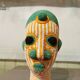 African beaded head