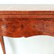 Table de jeux Louis XV en chêne marquetée