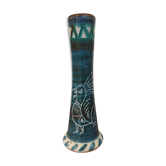 Vintage ceramic roller vase Margot Plancon