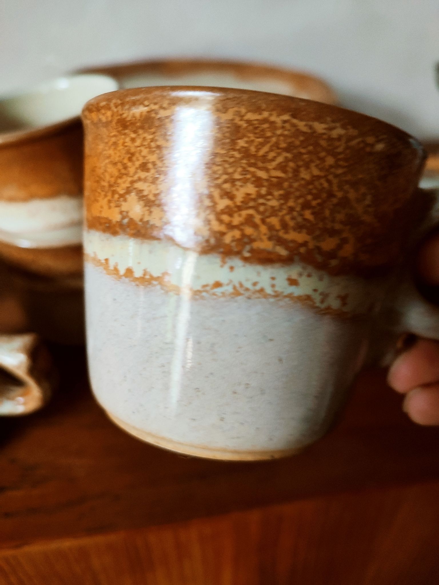 Coffee service and dessert in stoneware west Germany