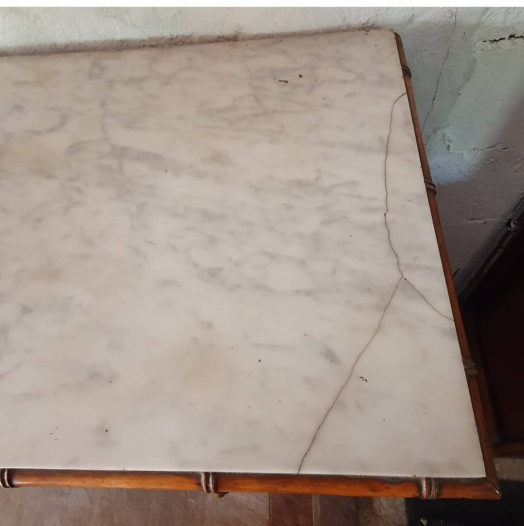 Early 20th-century commode in bamboo pitchin style.