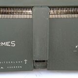 Hermes 2000 portable typewriter with its carrying suitcase