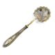 Absinthe spoon, brass, silver, Germany, early 20th century
