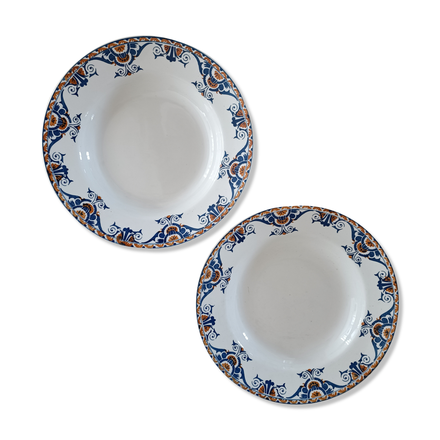 2 hollow plates Moulins des loups & Hamage