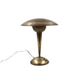 Mid-century modern brass adjustable table lamp, Italy circa 1950