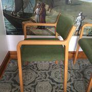 Curved wooden chairs by Wilhelm Ritz for Wilkhahn 1960/1970 - Set of 2