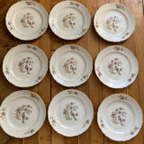 Set of 9 Regency plates