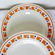 4 flat plates in iron earth from Les Salins model Lucette