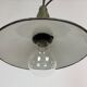 Industrial Blue Enamel Military Pendant Lamp with Cast Aluminium Top, 1960