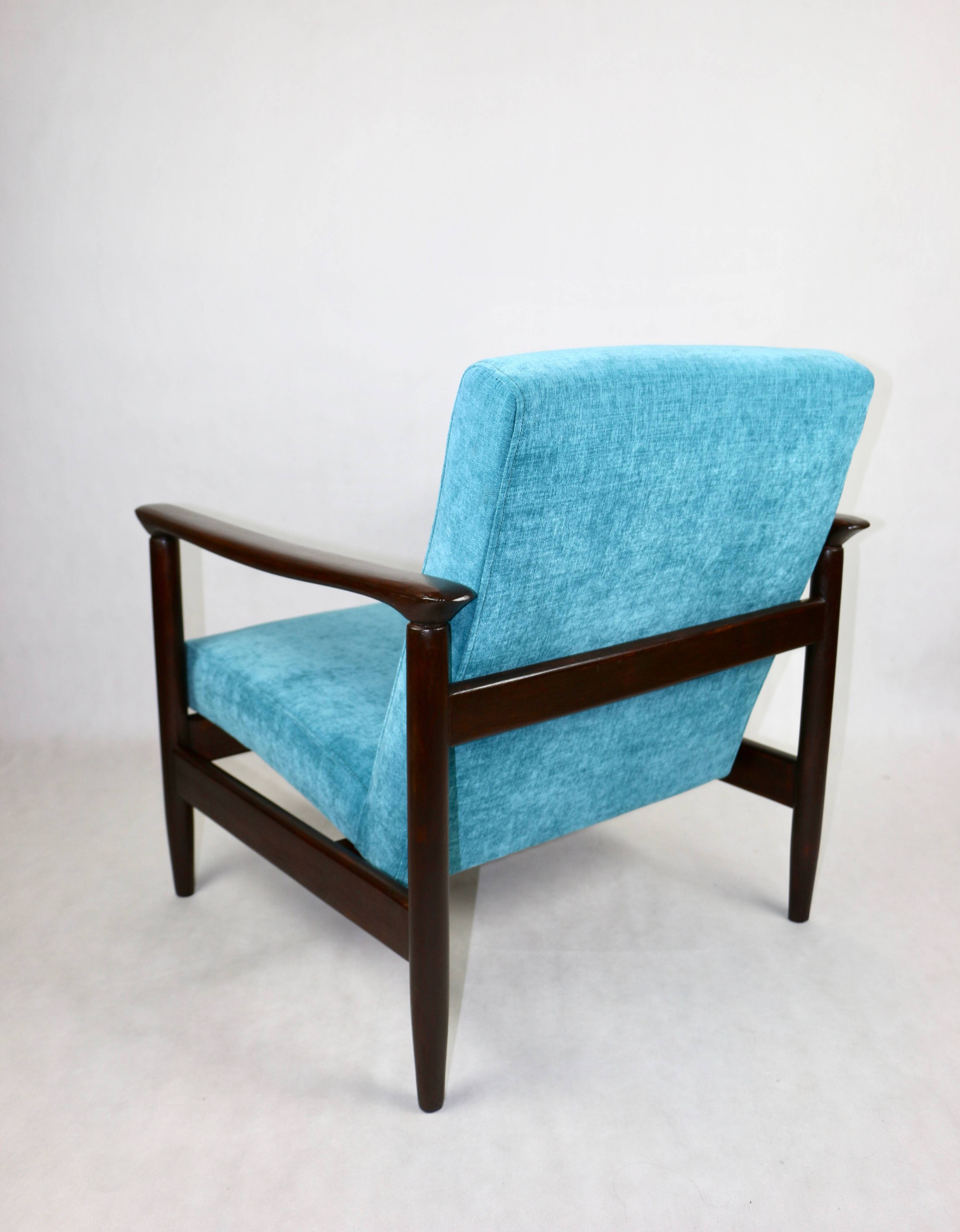Fauteuil Blue Ocean GFM-142 attribué à Edmund Homa, années 1970