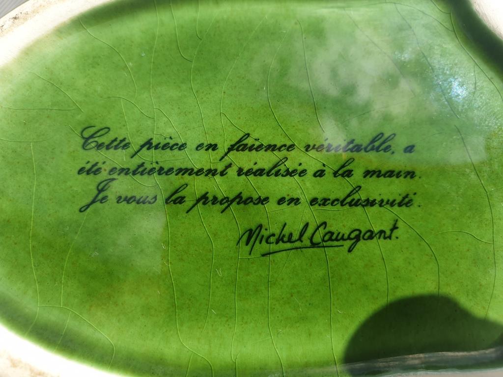 Earthenware duck signed Michel Caugant