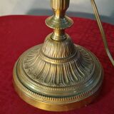 Bronze and blue opaline lamp 42x24