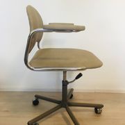 Vintage Biege Office Arm Chair from Kovona Model K-107, Czechoslovakia 1970’s