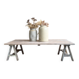 Trestle coffee table