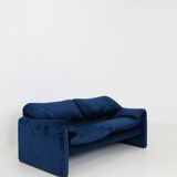 Vintage Maralunga sofa by Vico Magistretti for Cassina, Italy 70s