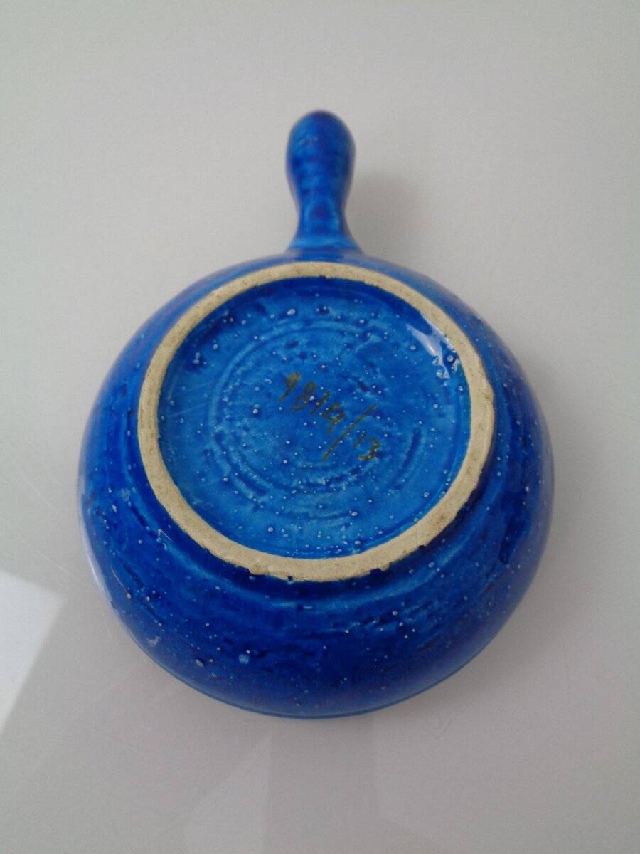 Vintage Italian 9814/13 Ceramic Ashtray by Aldo Londi for Bitossi, 1960s