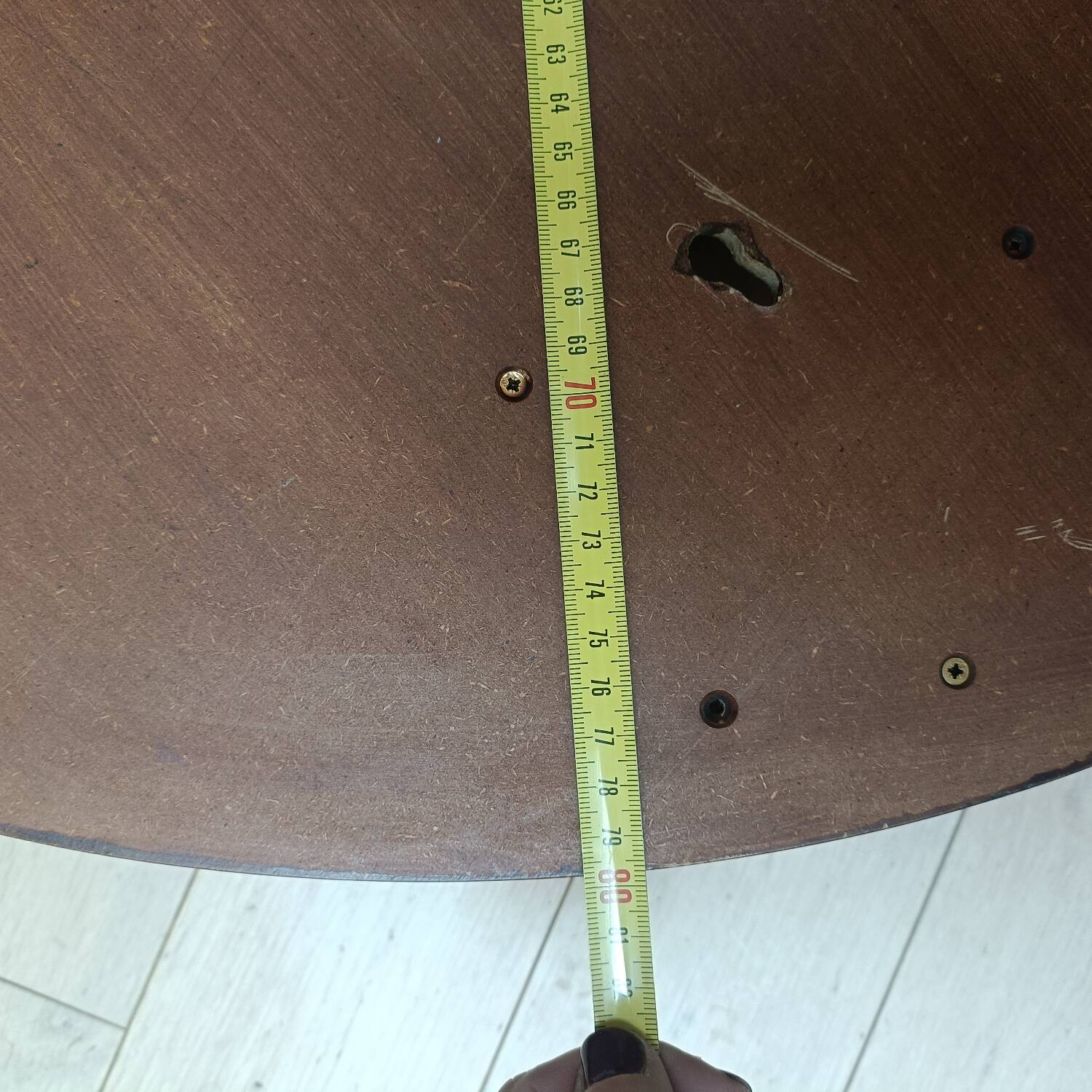 Vintage half-moon shelf