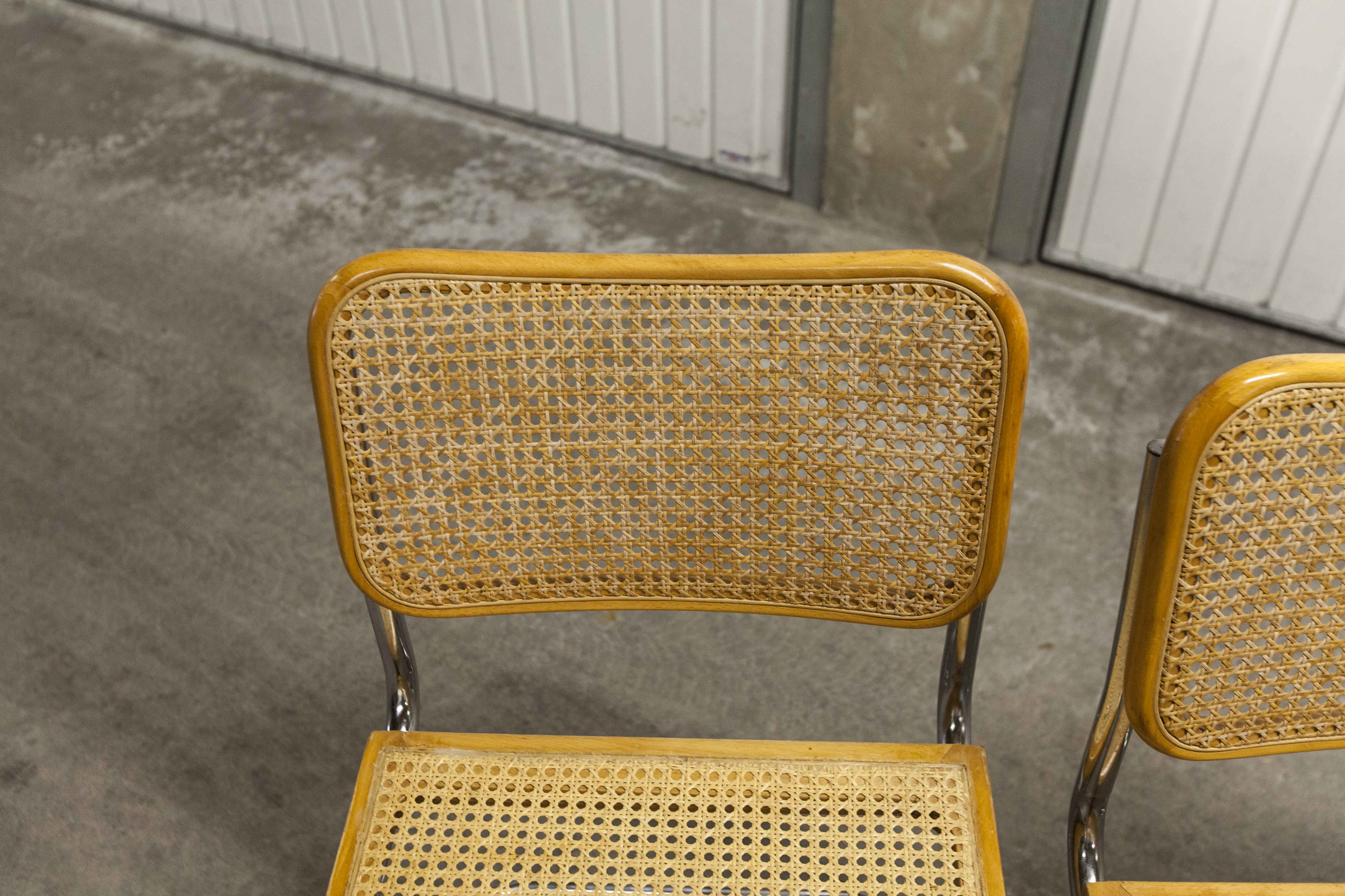 4 Breuer B32 chairs made in italy