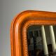 Faux bois antique mirror