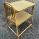 table d'appoint en rotin et osier  1970