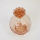 Pink glass liqueur carafe