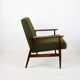 Armchair 'Lis', 1970s olive boucle, design by Henryk Lis - 2 pieces available