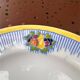 Dish on Pedestal Boch Frères La Louvière - Fruit & Stripes Decor - Art D