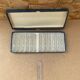 Antique set of 12 crystal knife holders art table kitchen vintage