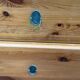 Commode scandinave en bois massif avec 4 tiroirs années 90