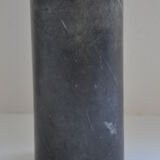 Vase signed gray marble roll