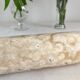 Straight vase in vintage alabaster or onyx