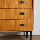 Vintage wood and metal chest of drawers, 1960