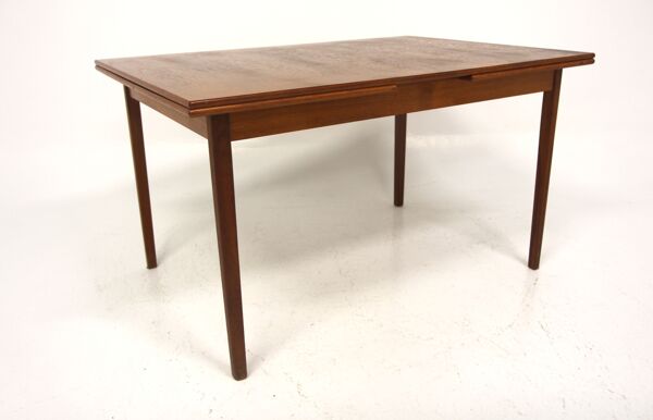 Table de salle à manger ''portefeuille'' en teck, Suède, 1960