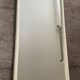 Large vintage mirror in stained white wood