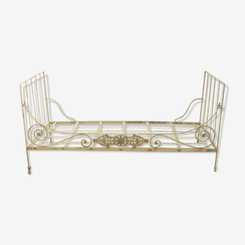 Ancient wrought iron bed