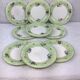 9 Dessert plates spring décor made in france Salins