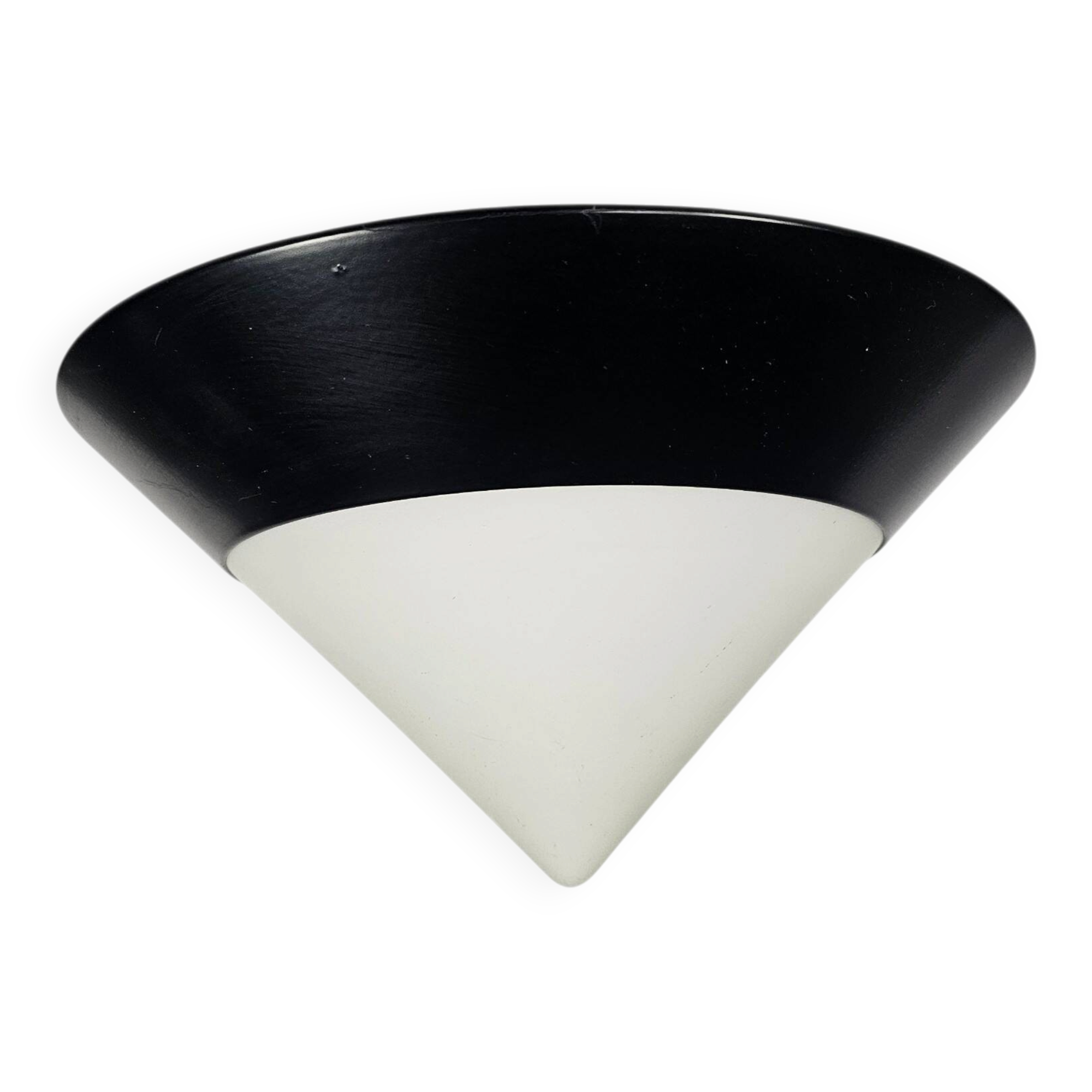 Memphis Milano style - 'Cone' - ceiling light - glass - metal - 80s