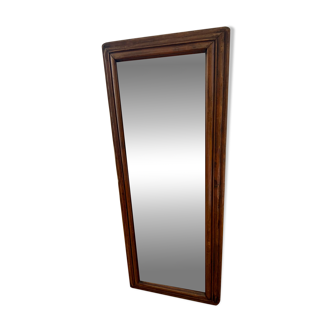 Light wooden tabletop mirror - vintage charm