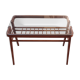 Table d'appoint ou console bois et verre par Frantisek Jirak 1960