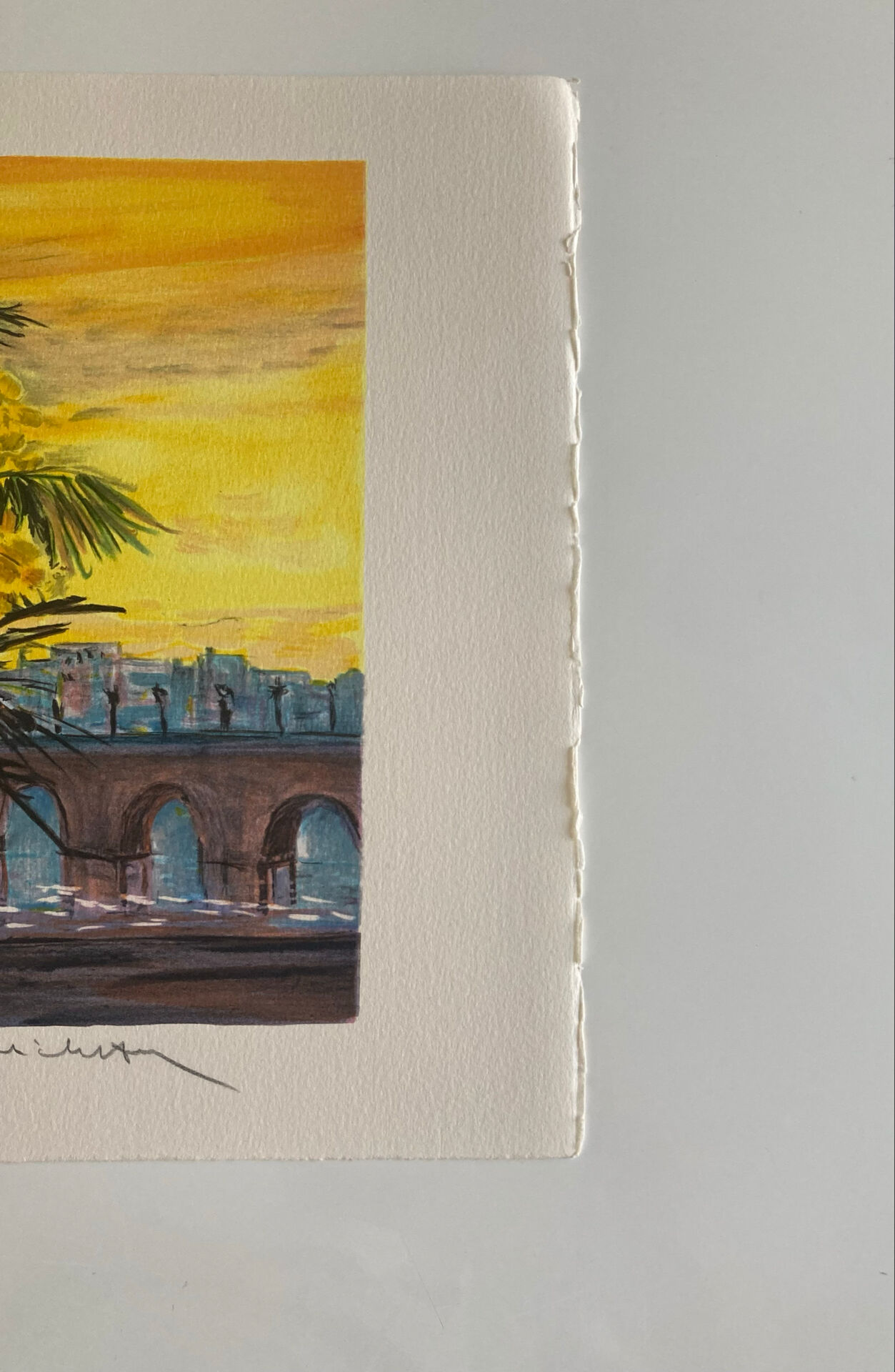 Lithographie originale numérotée et signée au crayon Michel Henry